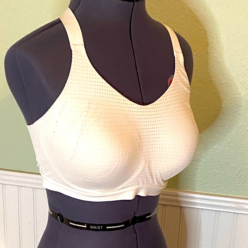 White Victoria’s Secret sports sports bra
